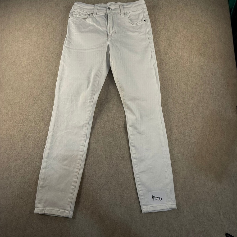 Good American White Skinny Jeans Womens Size 4/27 Mid Rise Denim Pants